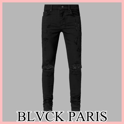 BLVCK PARIS More Jeans Street Style Plain Logo Jeans