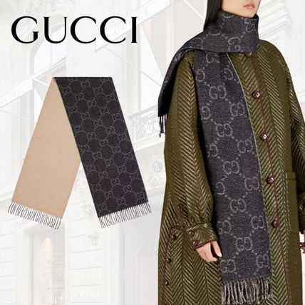 ウール GUCCI(グッチ) スカーフ(レディース) - 海外通販のBUYMA