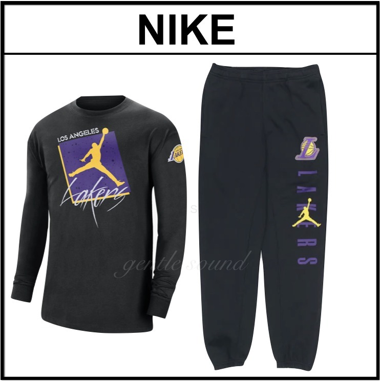 ◆NIKE ナイキ◆ ジョーダン レイカーズ ロンT&スウェットパンツ ◆NIKE ナイキ◆ ジョーダン レイカーズ ロンT&スウェットパンツ