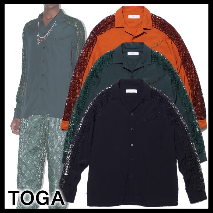 TOGA VIRILIS 国内買付 RAYON LACE SHIRT TOGA VIRILIS 国内買付 RAYON LACE SHIRT
