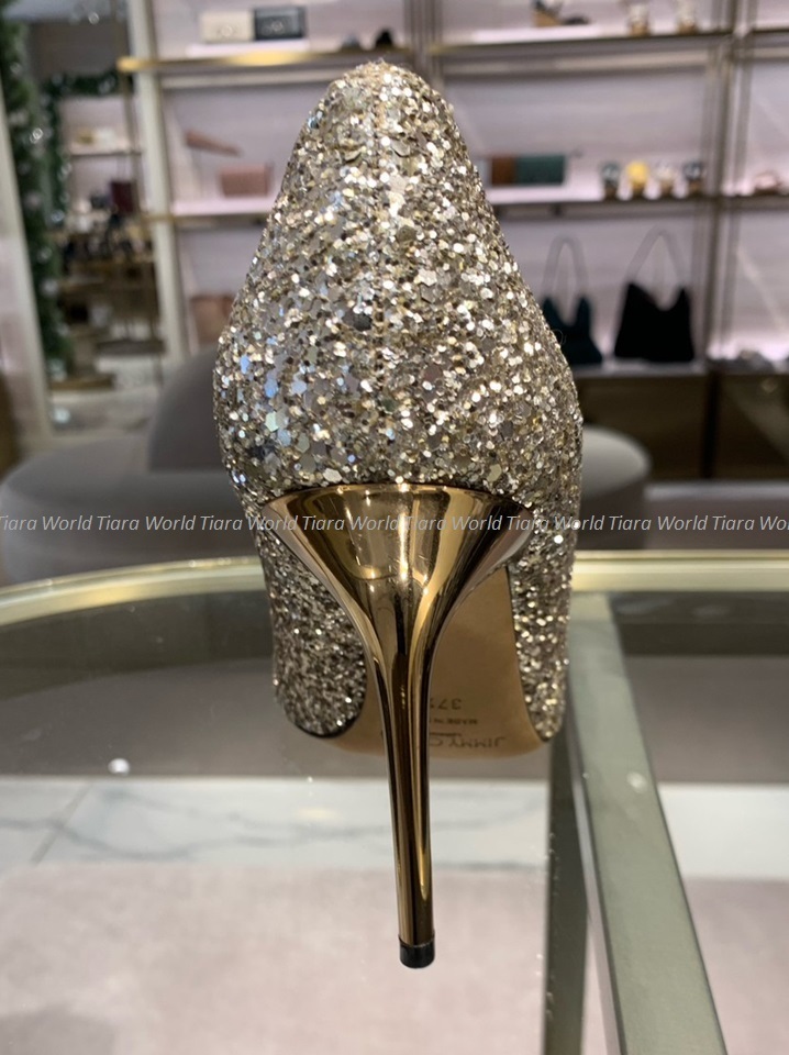 Jimmy Choo ABEL100 グリッター パンプス Ballet Pink 今だけ限定価格