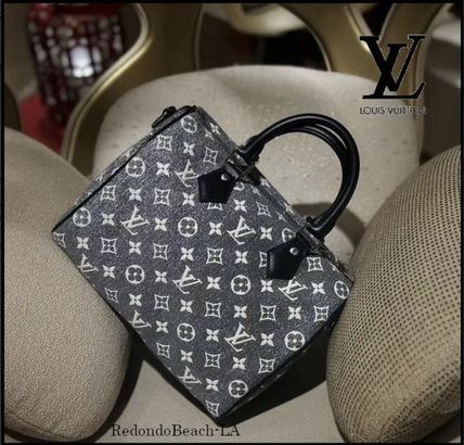 Louis Vuitton Totes Monogram Unisex Denim Street Style 2WAY Leather Logo Totes