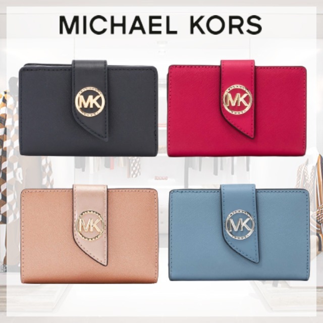すぐ届く Michael Kors* GREENWICH タブ ウォレット ミディアム