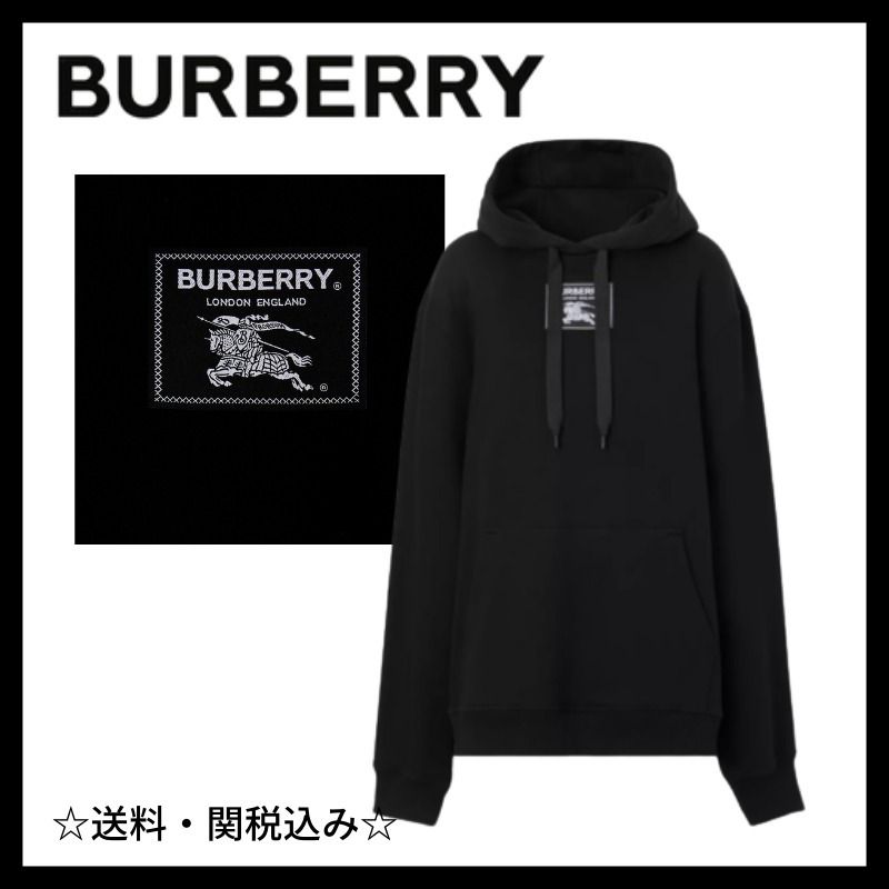 人気ジャンル ◇Burberry◇プロ―サムラベル コットンフーディー【関 ...