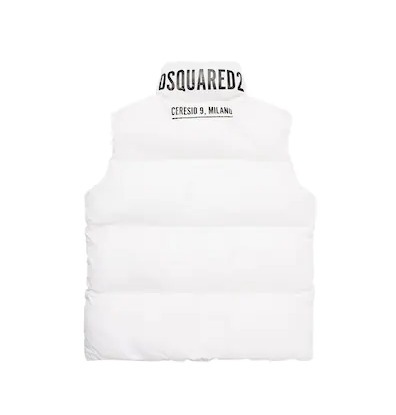 【DSQUARED2】キッズ バックロゴ ナイロンパファーベスト DSQUARED2】キッズ バックロゴ ナイロンパファーベスト (D