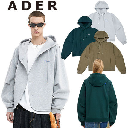 ADER error アーダーエラー パーカー 3(L位) 青緑