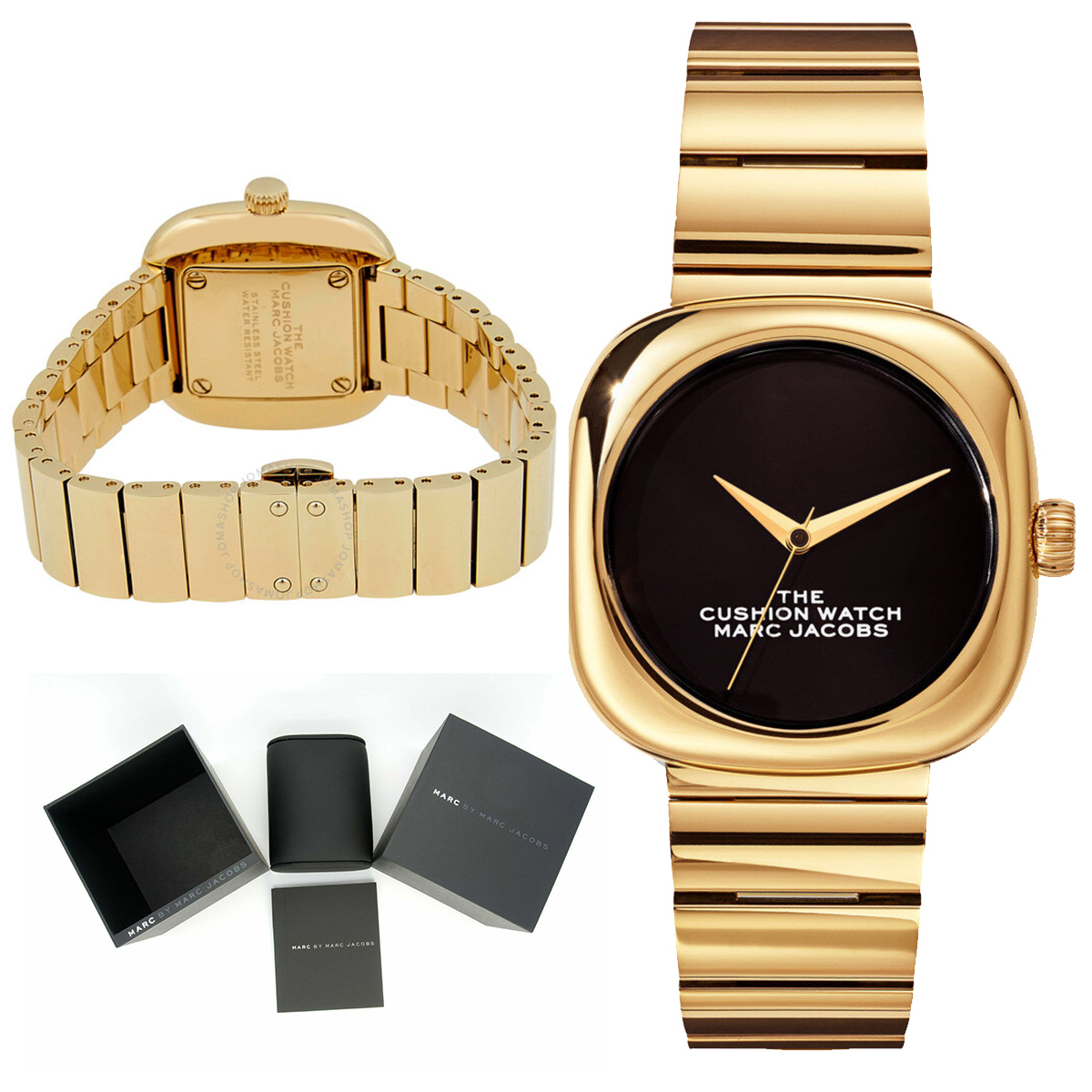 特価！MARC JACOBS 高級感 Quartz Black Dial Ladies Watch