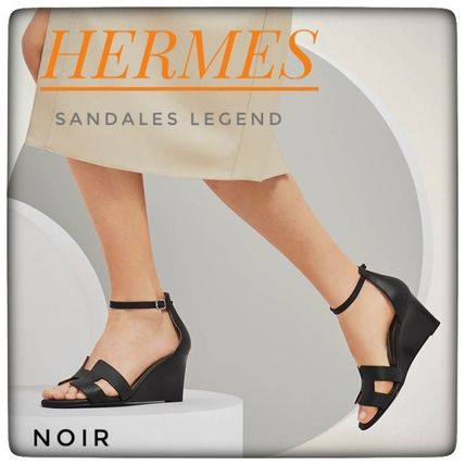 ウェッジ HERMES(エルメス) サンダル・ミュール(レディース) - 海外