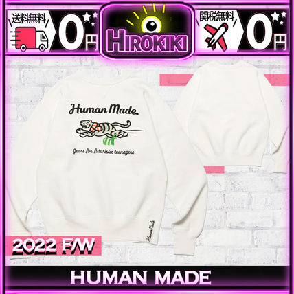 HUMAN MADE Sweatshirts Unisex Street Style Collaboration Logo Sweatshirts