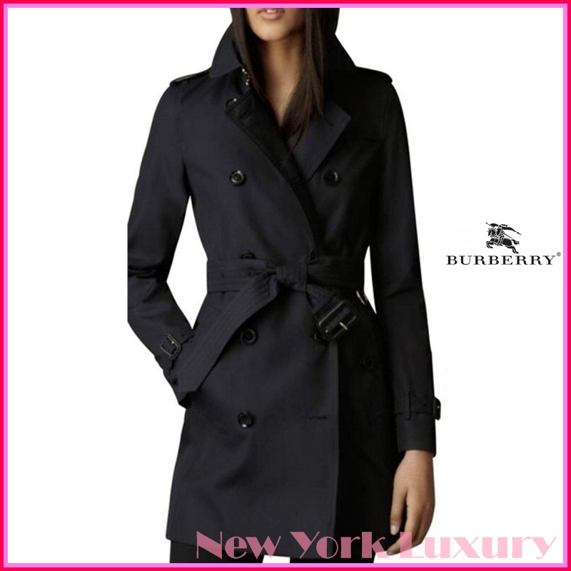 Burberry★素敵！Black HARBOURNE Trench Coat