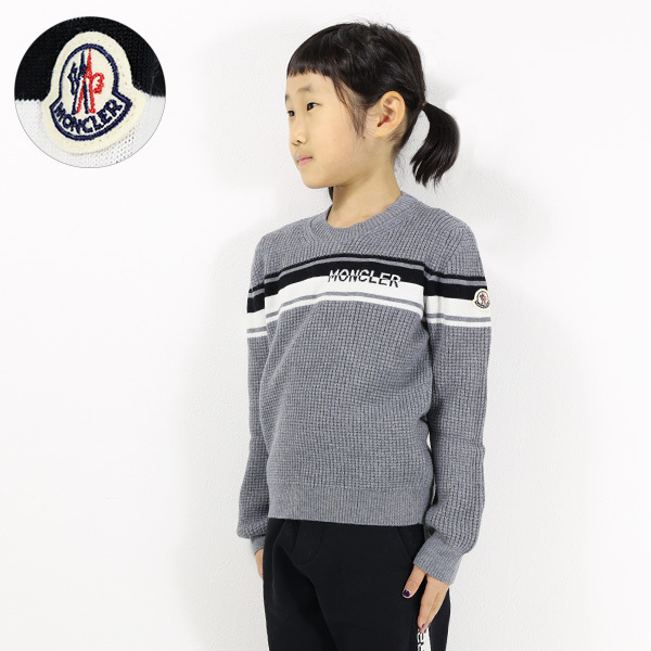 MONCLER モンクレール セーター ニット ウール 長袖 ロゴ キッズ
