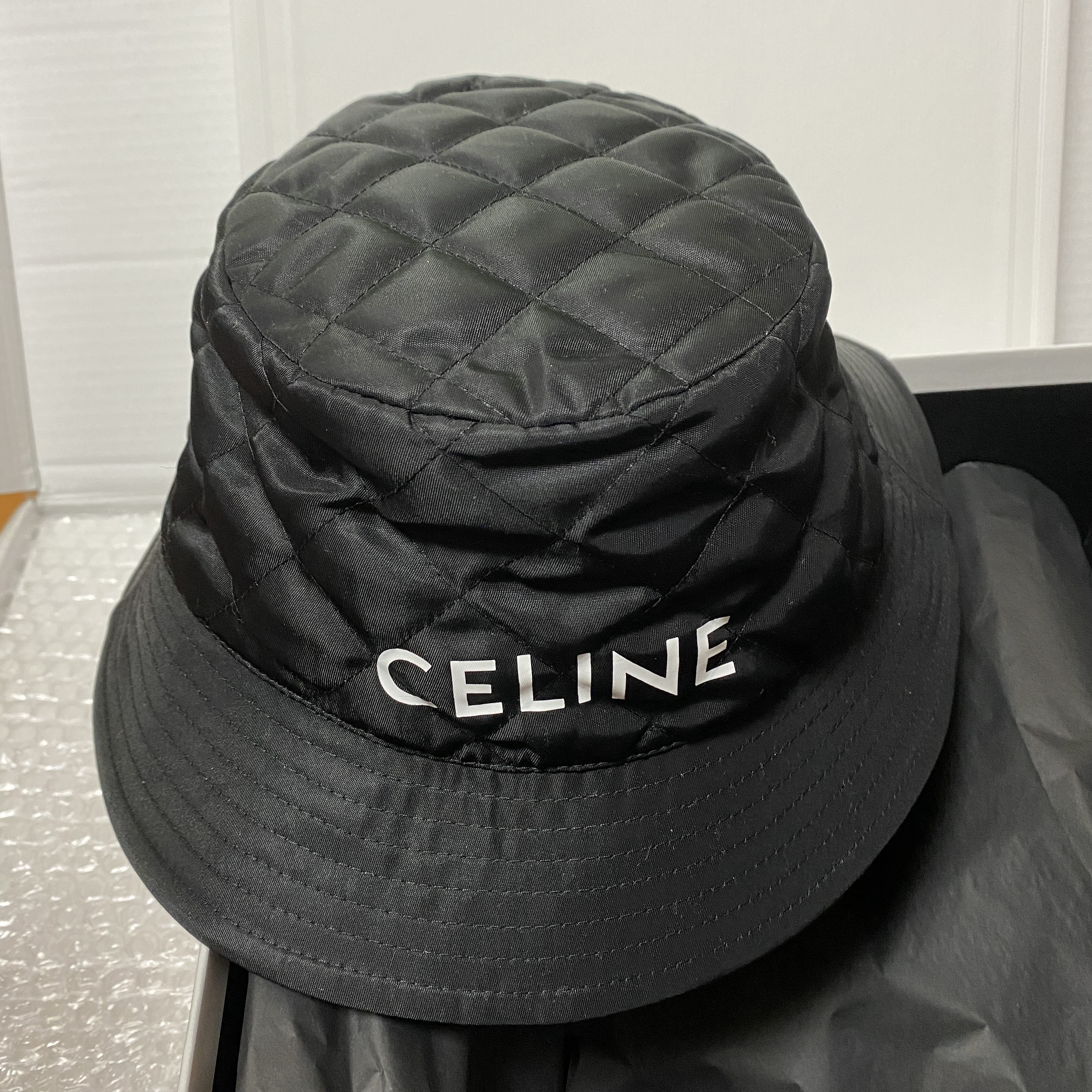 大人気CELINE】♪バケットハット ナイロンツイルフォレスト (CELINE