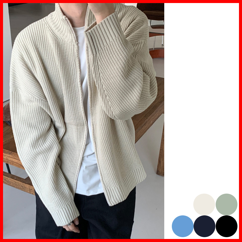 SUITROOM(スーツルーム) ★ High Neck Knit Zip-Up CD