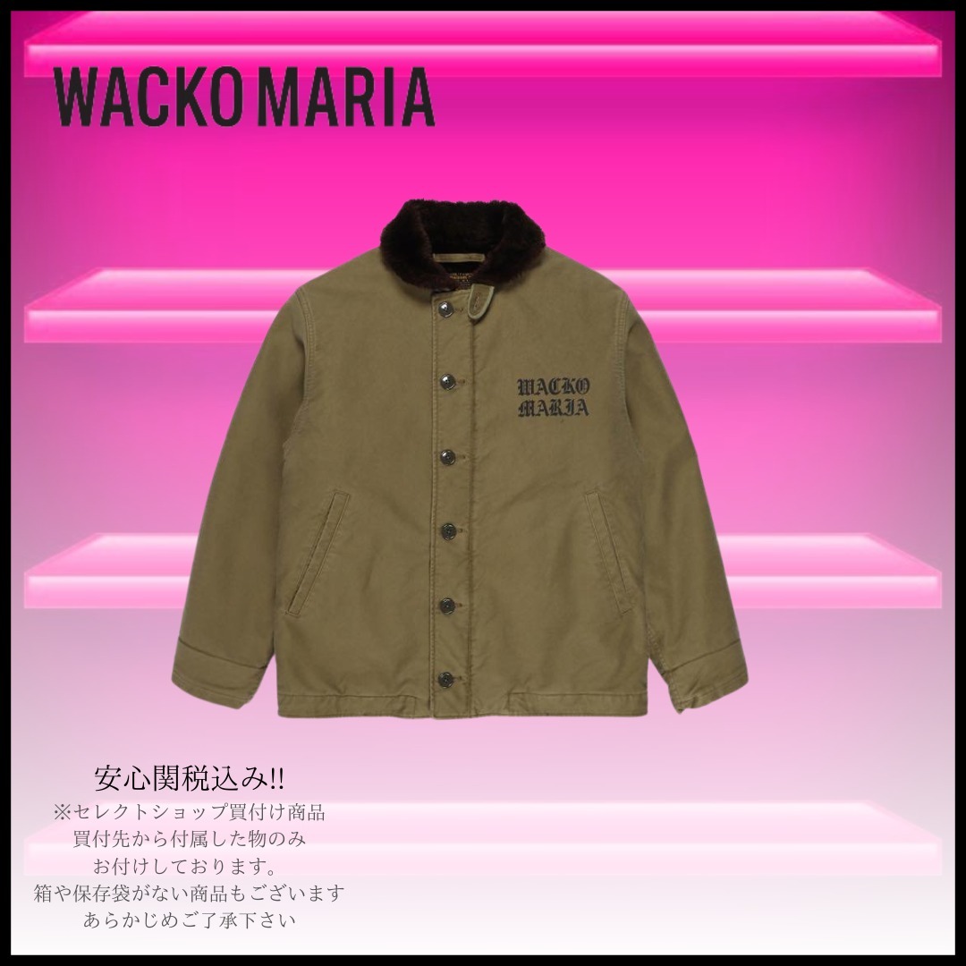 即納大特価】 wacko WACKO maria MARIA 22FW N-1 DECK JACKET KHAKI