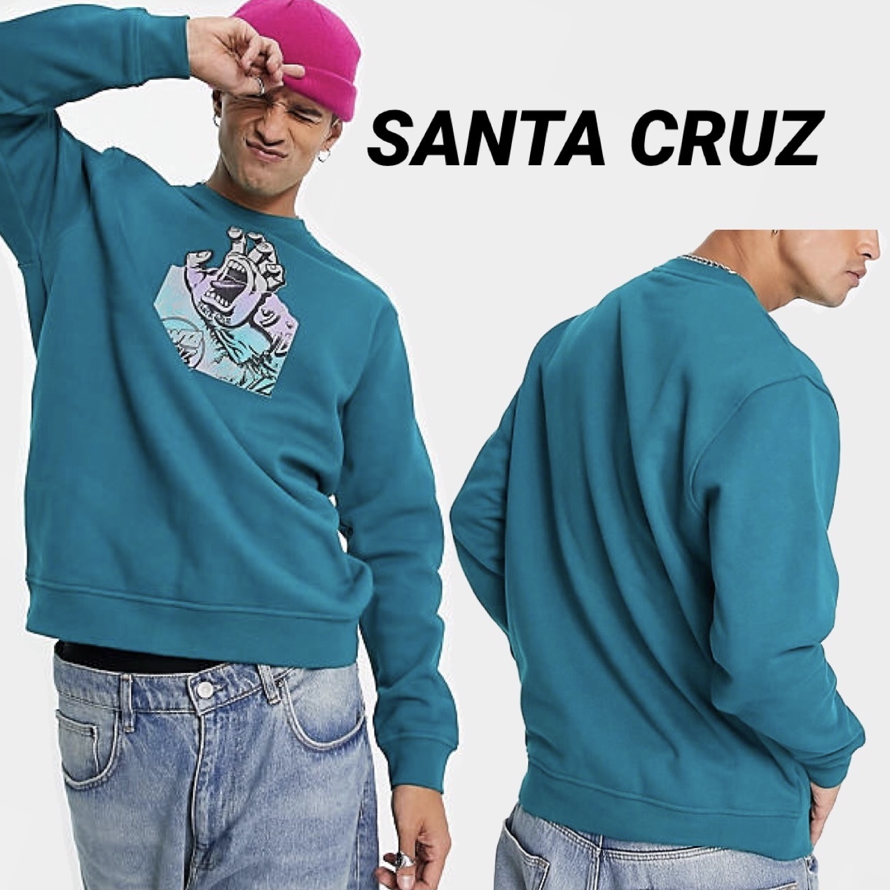 ◆SANTA CRUZ◆スクリーミング ハンド スウェットシャツ 送料込