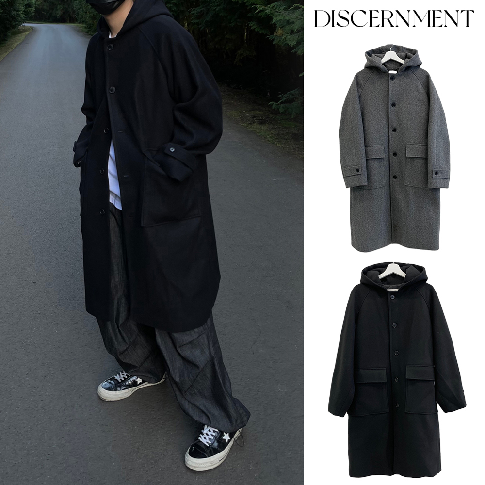 【DISCERNMENT】F/W DISCERNMENT's Mui pocket hoodie long coat