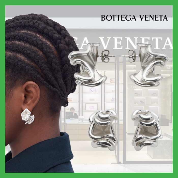 【Bottega Veneta】ワールイヤリング シルバー ピアス 【Bottega Veneta】ワールイヤリング シルバー ピアス
