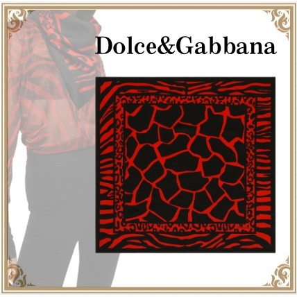 Dolce&Gabbana☆ Twill Scarf With Giraffe Print レディース Dolce&Gabbana☆ Twill Scarf With Giraffe Print レディース