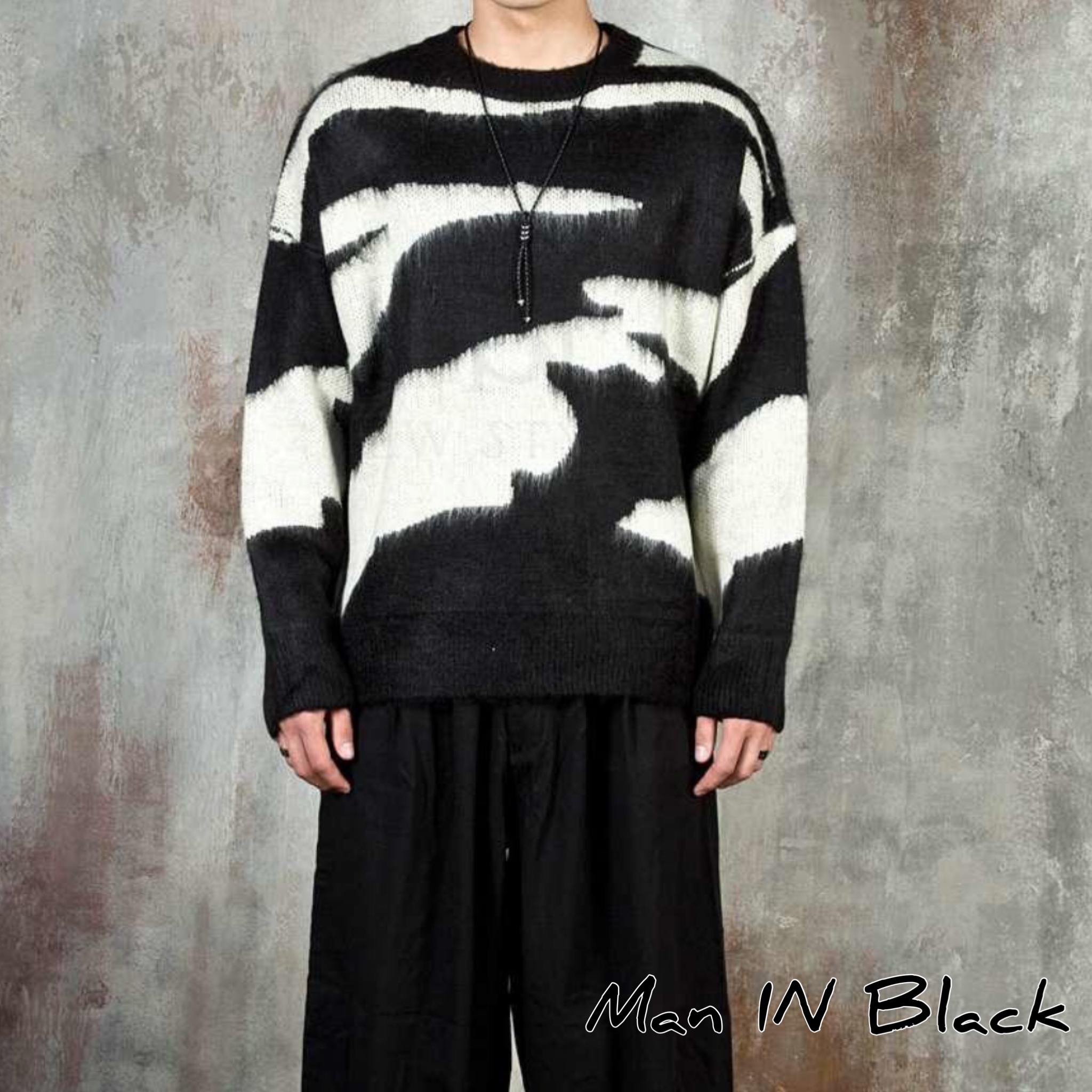 [送料込] pattern mohair over KNIT