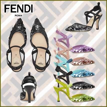 22.5cm FENDI(フェンディ) パンプス(レディース) - 海外通販のBUYMA