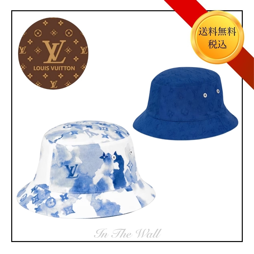入手困難★関税込み 【LV】 水彩 リバーシブル バケットハット 入手困難★関税込み 【LV】 水彩 リバーシブル バケットハット