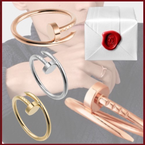 直営 Cartier ジュストアンクルリング スモールモデル 3カラー