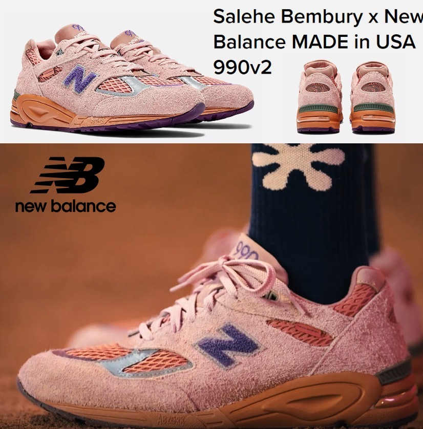 送料&関税込み Salehe Bembury x New Balance MADE in USA 990v2