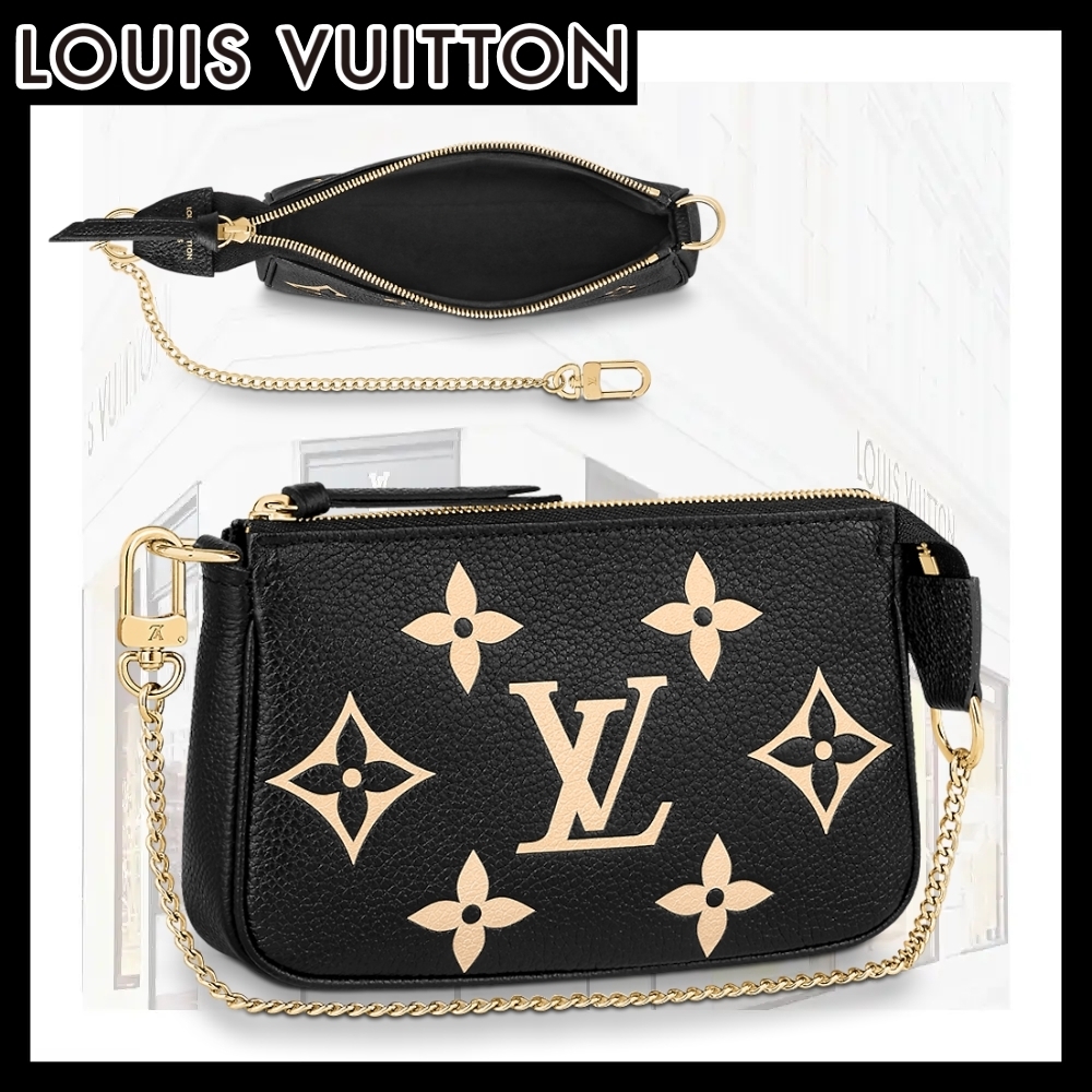 LV バッグ ミニ ポシェット アクセソワール バイカラー ブラック