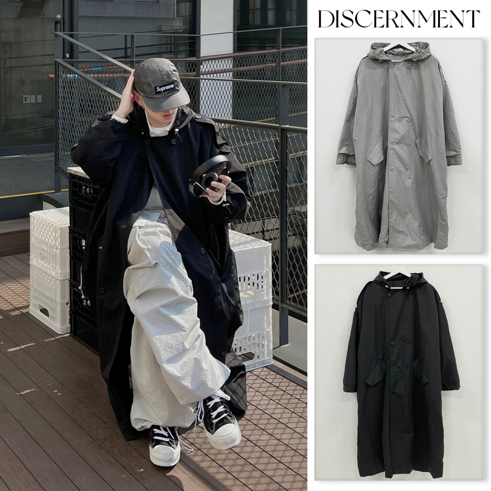 【DISCERNMENT】Season Nylon Double Raincoat