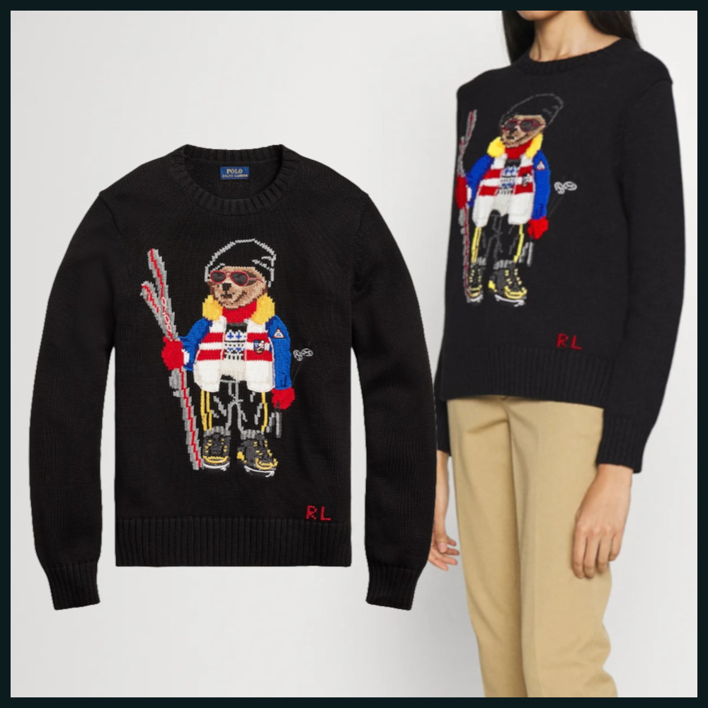 関税込【 POLO RALPH LAUREN】ベア コットンブレンド セーター 関税込【 POLO RALPH LAUREN】ベア コットンブレンド セーター