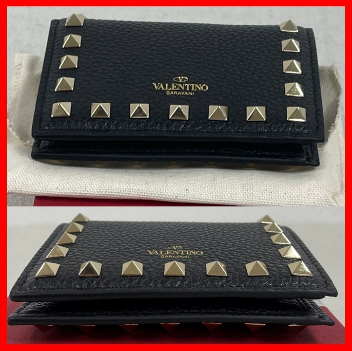 ☆人気☆【VALENTINO】☆ロックスタッドミニ2つ折り財.布☆