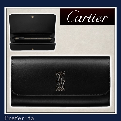 Cモチーフ【Cartier】フラップ付きインターナショナルウォレット 楽天市場】Cartier カルティエ C ドゥ カルティエ フラップ付