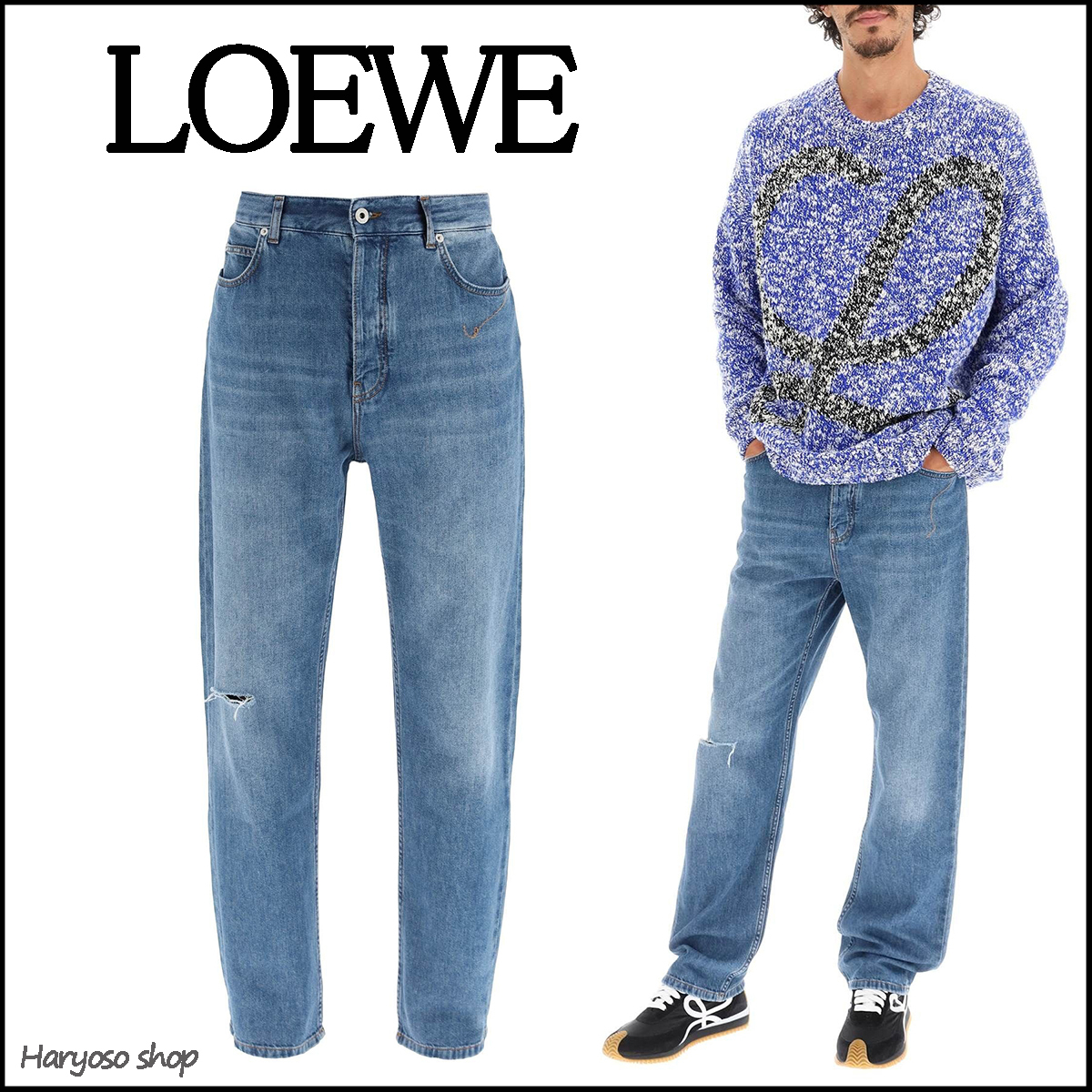 VIP価格☆LOEWE☆ウォッシュド デニム ジーンズ - thebikeculture.com