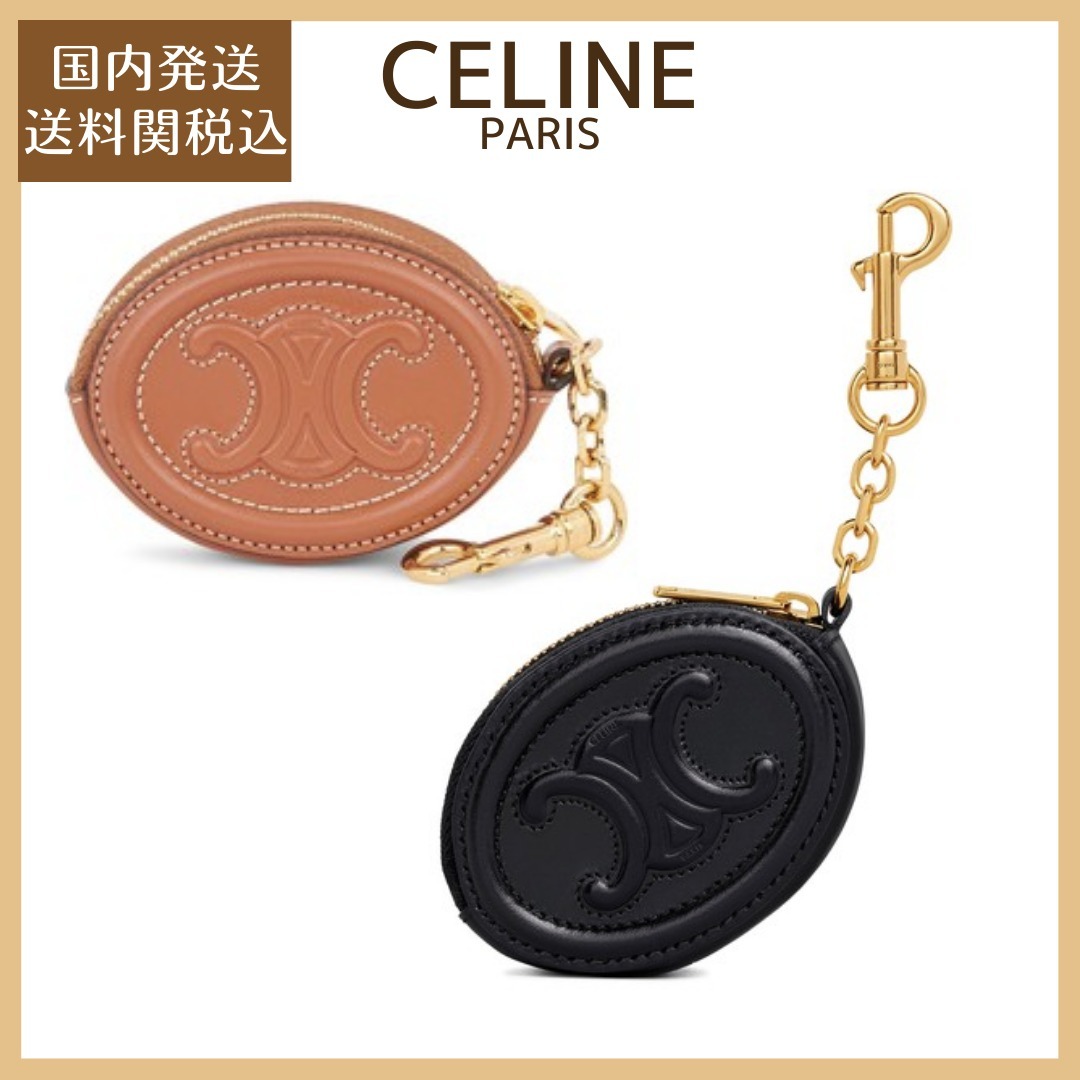 【CELINE】トリオンフ 本革 フック付き パース / 送料関税込 【CELINE】トリオンフ 本革 フック付き パース / 送料関税込