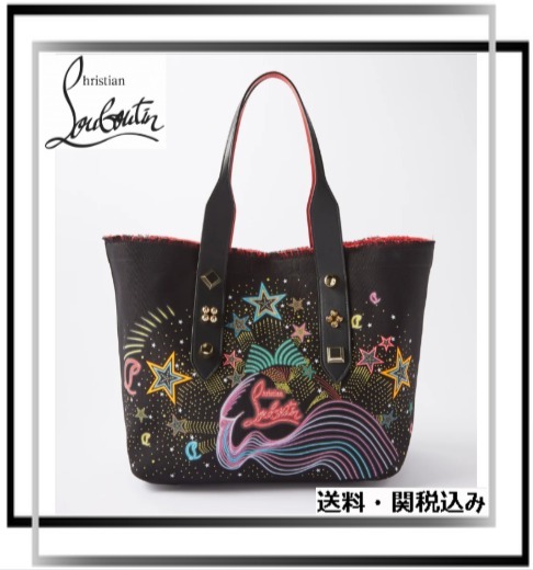 CHRISTIAN LOUBOUTIN フランジバス ミディアム キャンバスバッグ