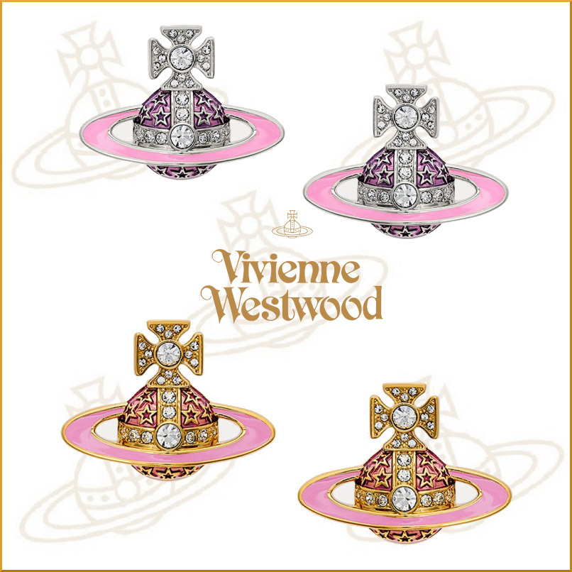 ★vivienne westwood★ROXANNE 星 オーブ ロゴ ピアス