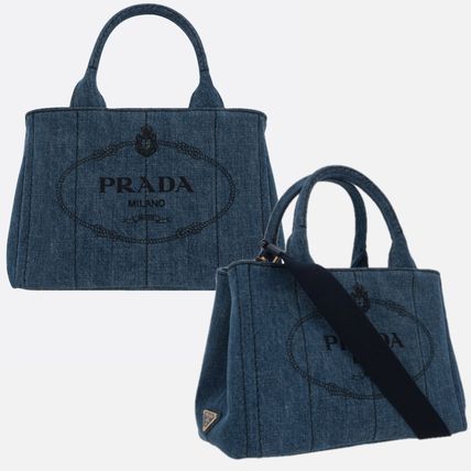 デニム PRADA(プラダ) トートバッグ(レディース) - 海外通販のBUYMA