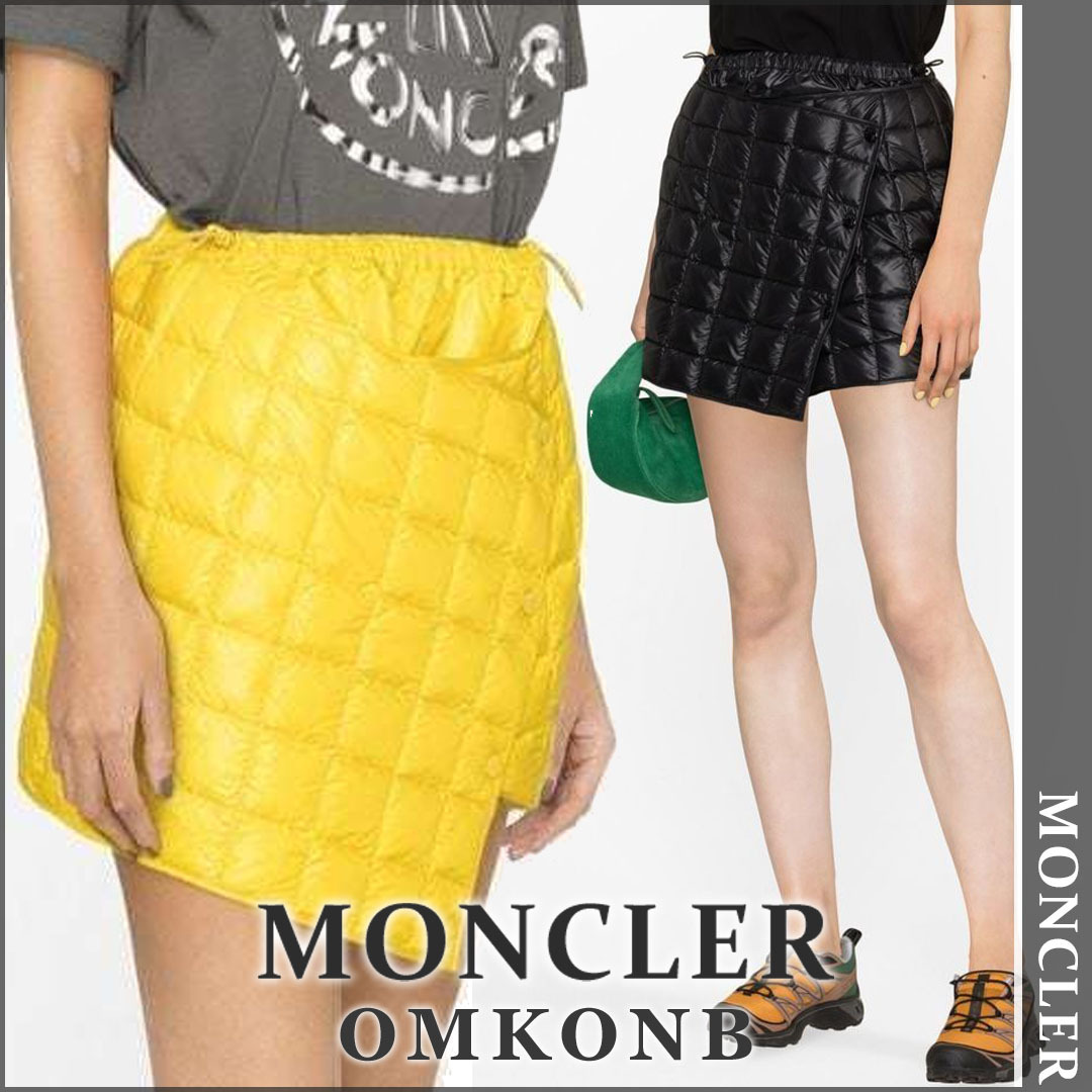 【国内発送・関税込】MONCLER キルトアシンメトリースカート