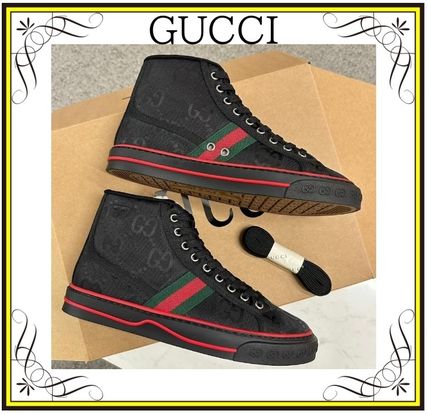 GUCCI Sneakers Street Style Plain Logo Sneakers