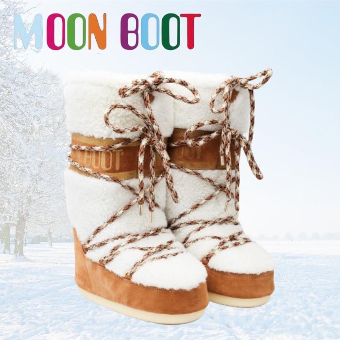 【MOON BOOT】LAB69 アイコン クリーム シャーリング ブーツ