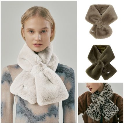 MOLLIOLLI Knit & Fur Eco Fur Knit & Fur Scarves