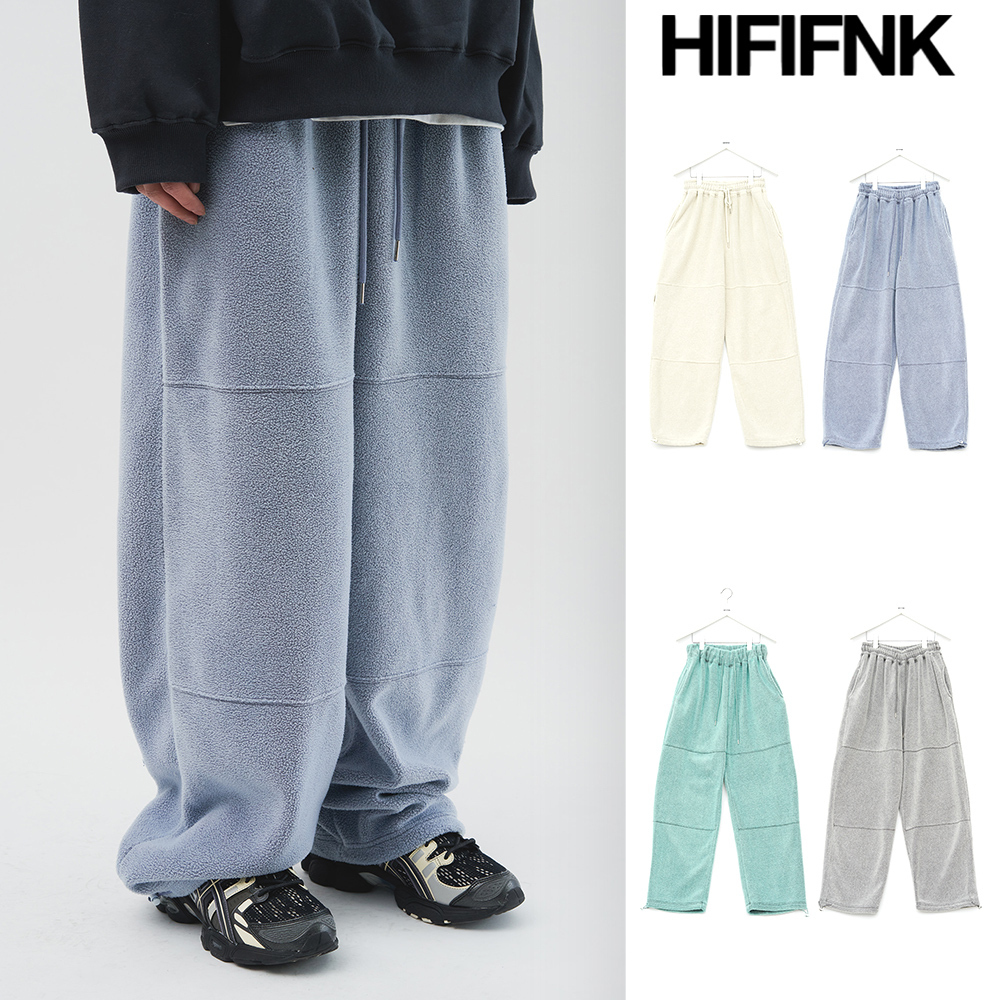 【HI FI FNK】Candy Boucle Fleece Pants