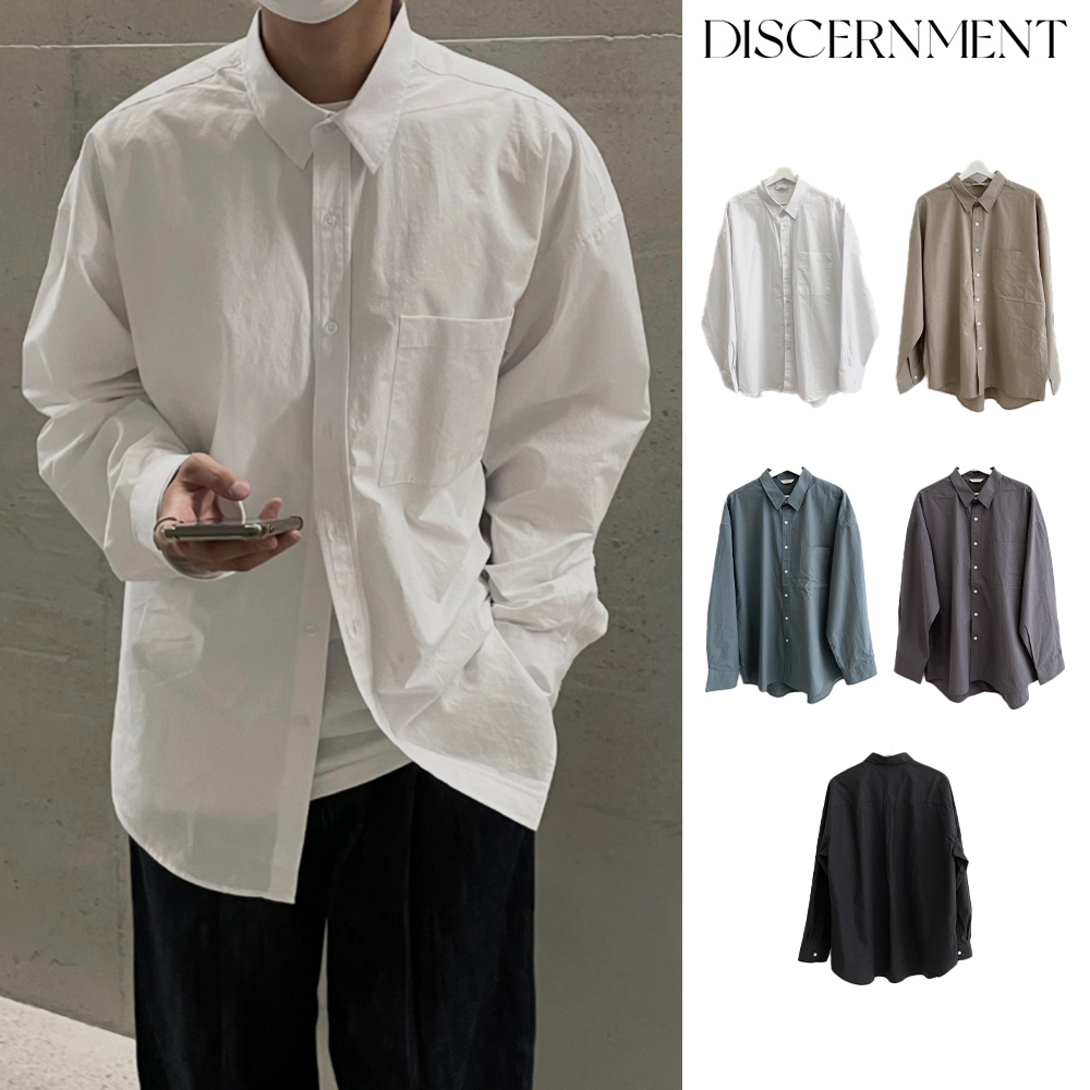 【DISCERNMENT】DISCERNENTs 4season Oversized Cotton Shirt