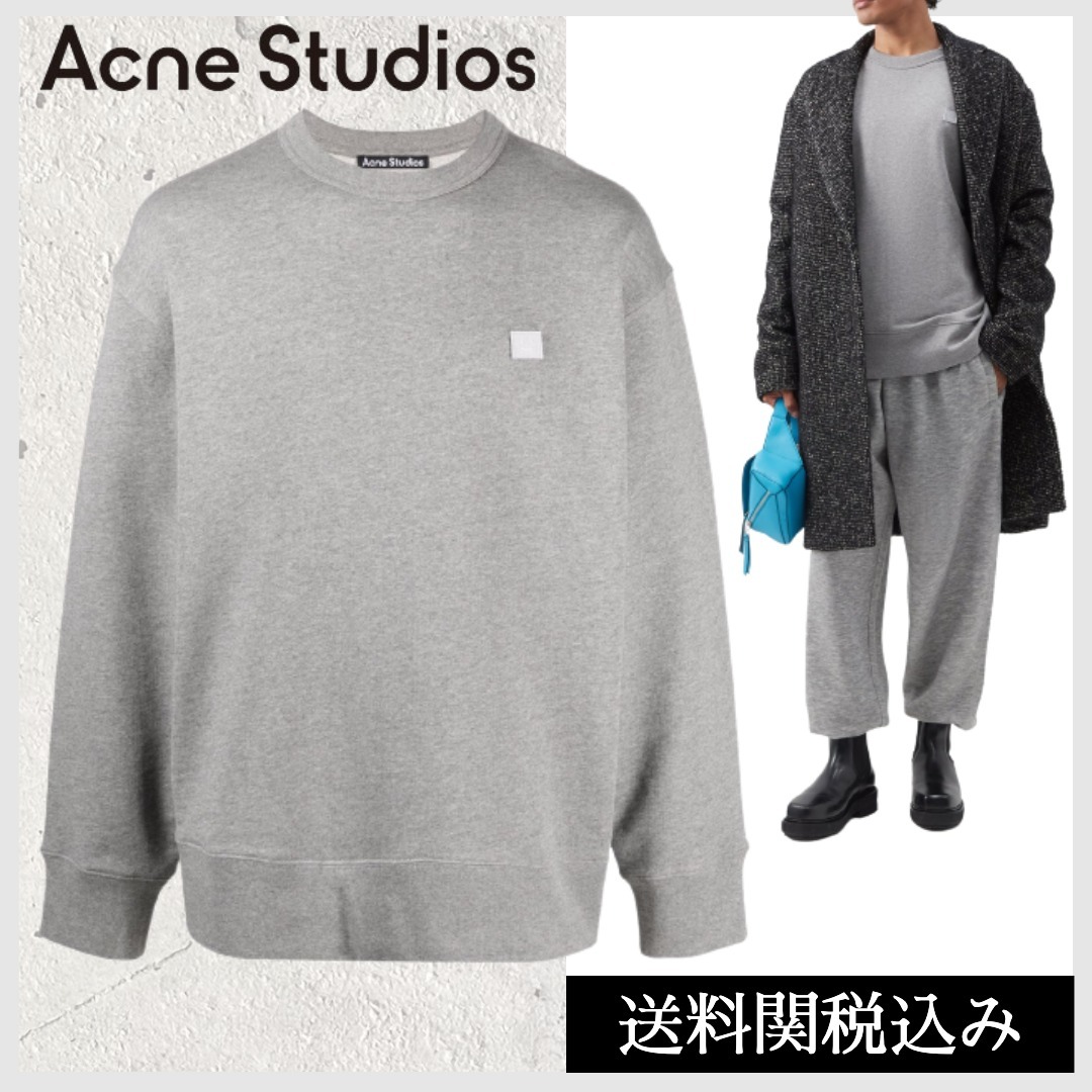 acnestudios リラックススウェットシャツ ネイビー-