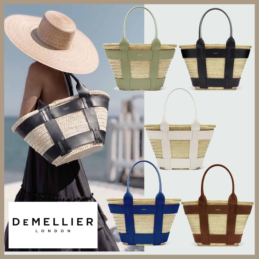 英王室御愛用 ★DEMELLIER★ The Santorini かごバッグ 大人気