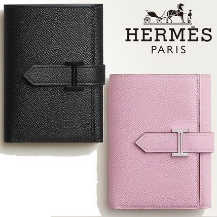 ピンク系 HERMES Bearn(エルメス ベアン) 折りたたみ財布(レディース ...