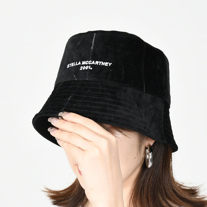 Stella McCartney Wide-brimmed Hats Blended Fabrics Street Style Bucket Hats Wide-brimmed Hats