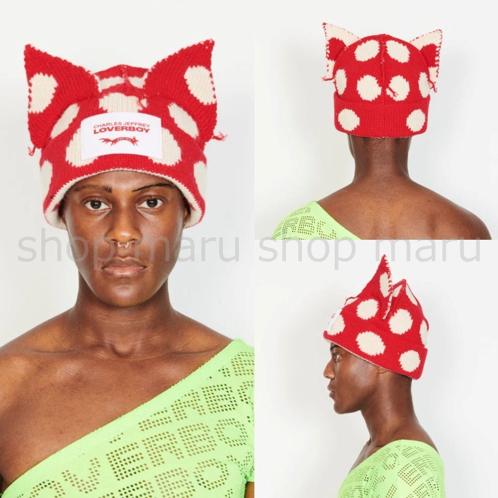 Charles Jeffrey LOVERBOY◇CHUNKY EARS ビーニー 猫耳 ニット帽