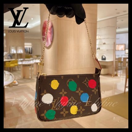 Louis Vuitton Shoulder Bags Monogram Casual Style Unisex 2WAY Plain Leather Party Style