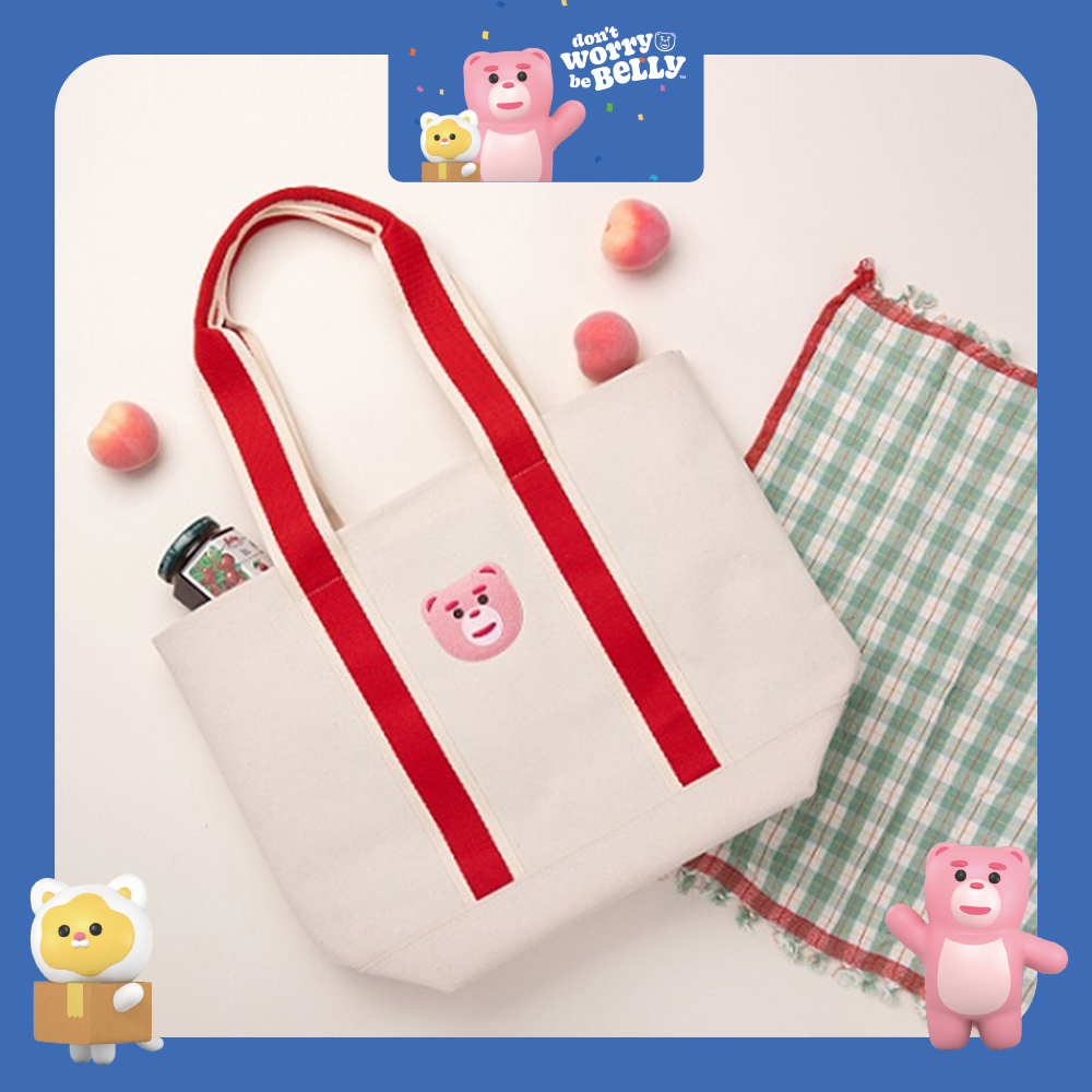 【BELLYGOM】Canvas Shopper Bag [31 x 34.5 x 5.5 cm]